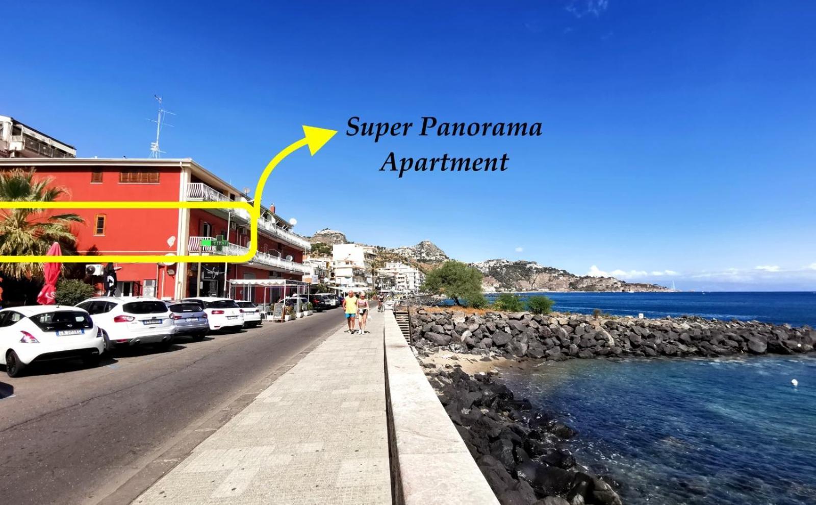Super Panorama & Astonishing Apartment Seaview Giardini-Naxos Exterior foto